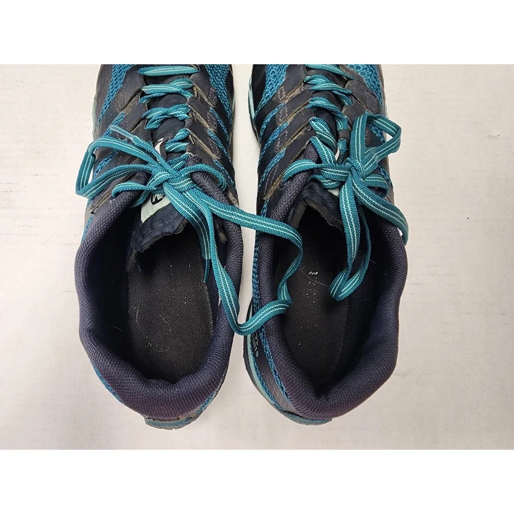 Merrell Trail Glove Barefoot Sneakers Teal Blue Mesh Minimalist Sz 10